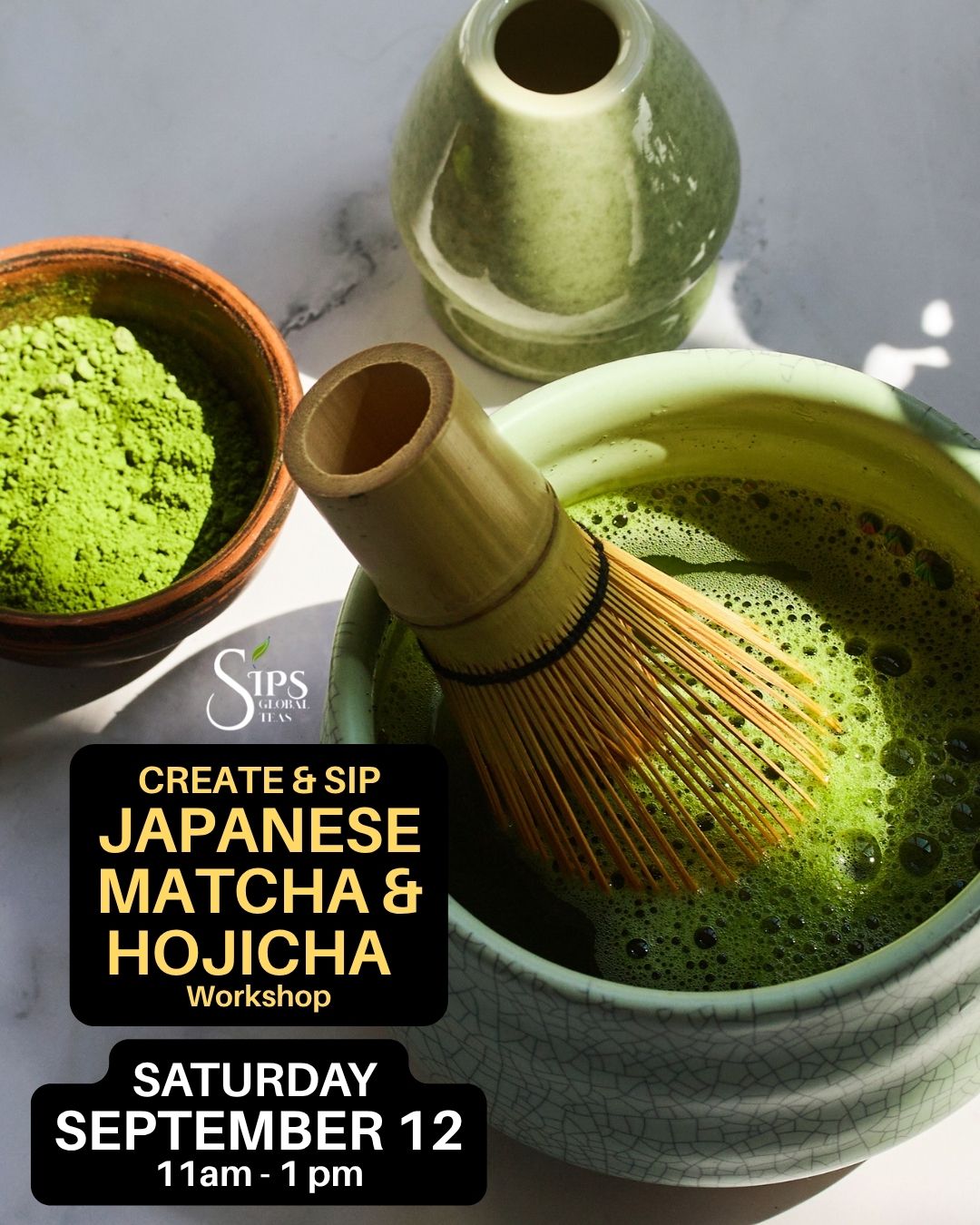 Create & Sip: Japanese Matcha & Hojicha Workshop
