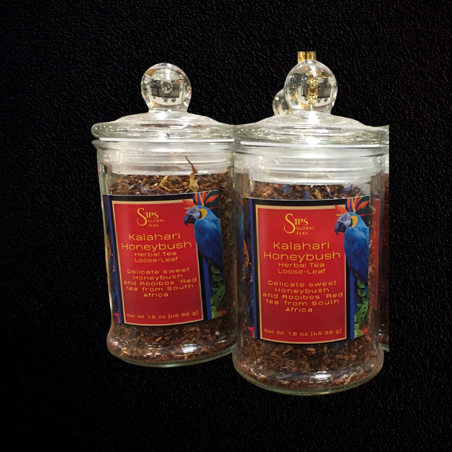 Herbal Teas in an Apothecary Jar